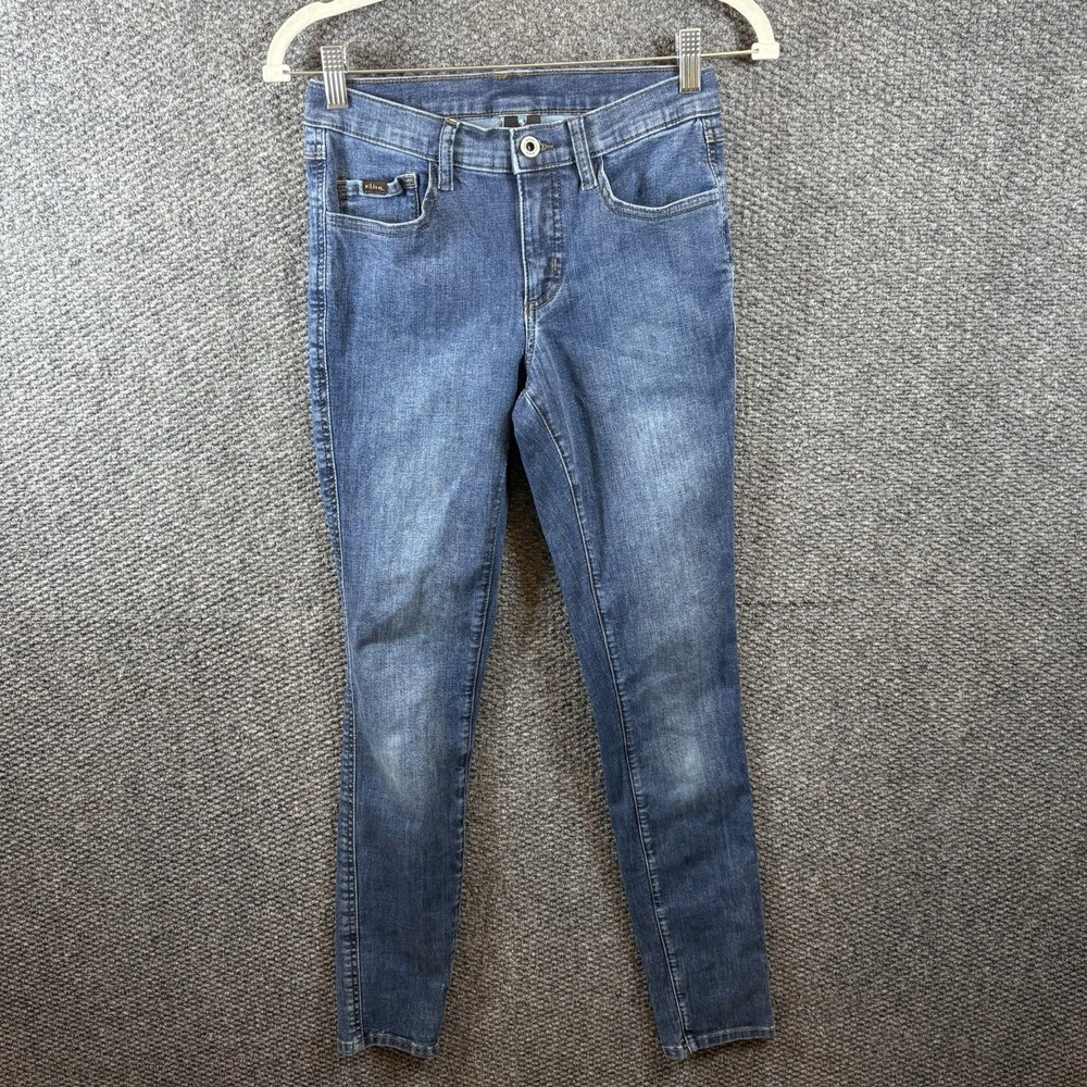 Kuhl Pants‎ Womens Sz 2 Reg Blue Stretch Skinny Outdoor Hiking Jeans